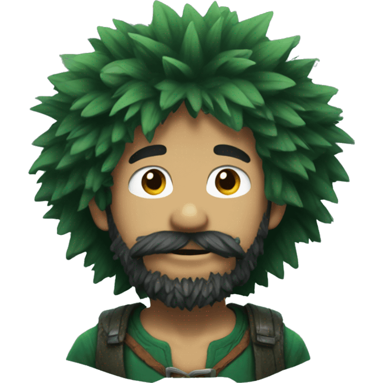 Deku with beard emoji