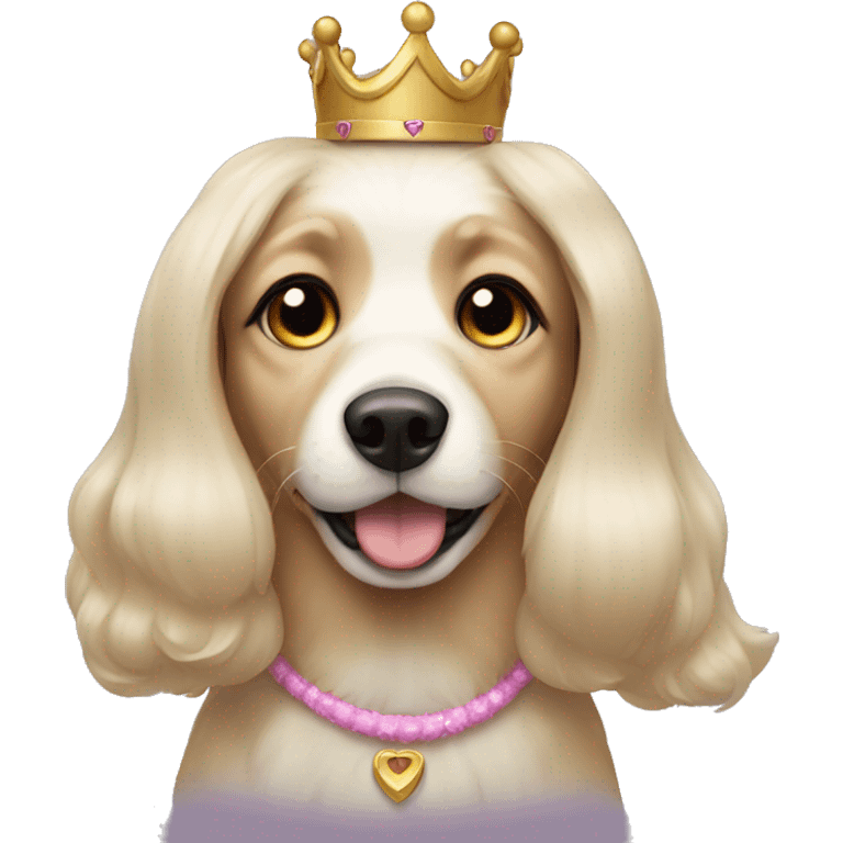 Princess dog emoji