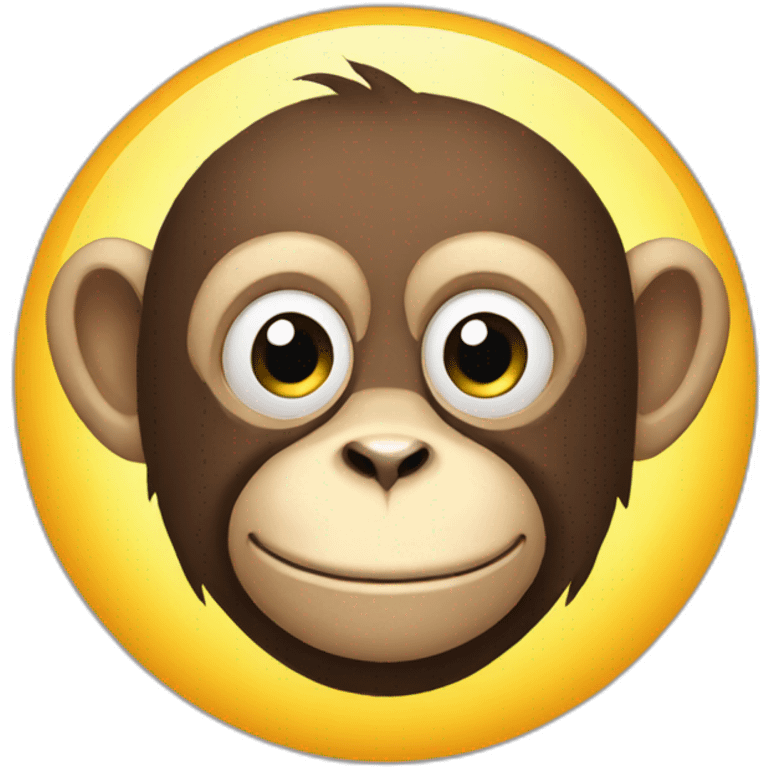 Monkey sun emoji