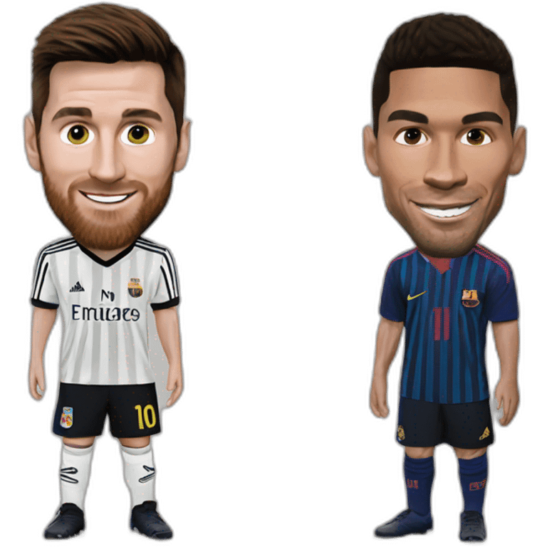 Emoji de messi y cristiano emoji