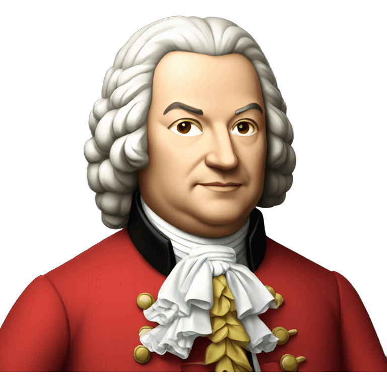 johann sebastian bach standing with red jacket emoji