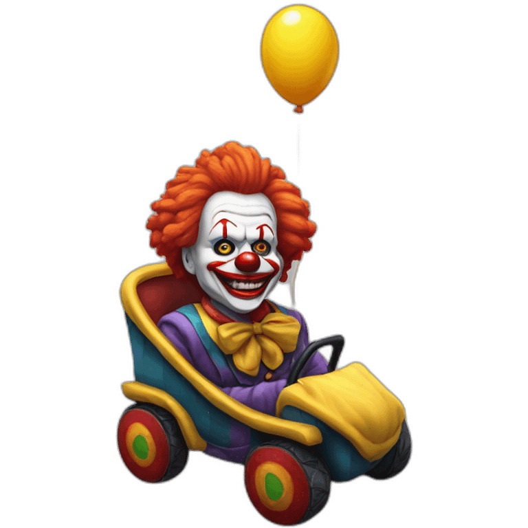 buggy d clown hyper realistic emoji