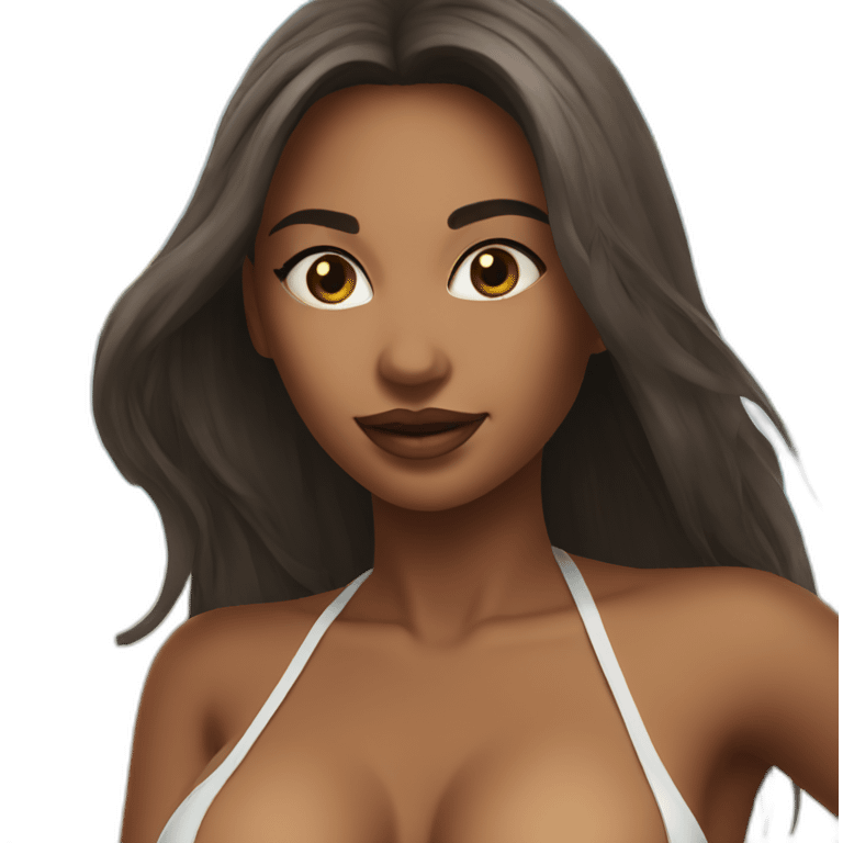 Sexy bikini girl emoji