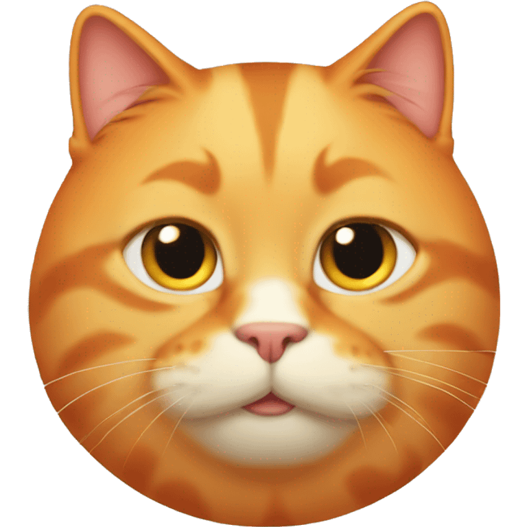 fat orange cat emoji