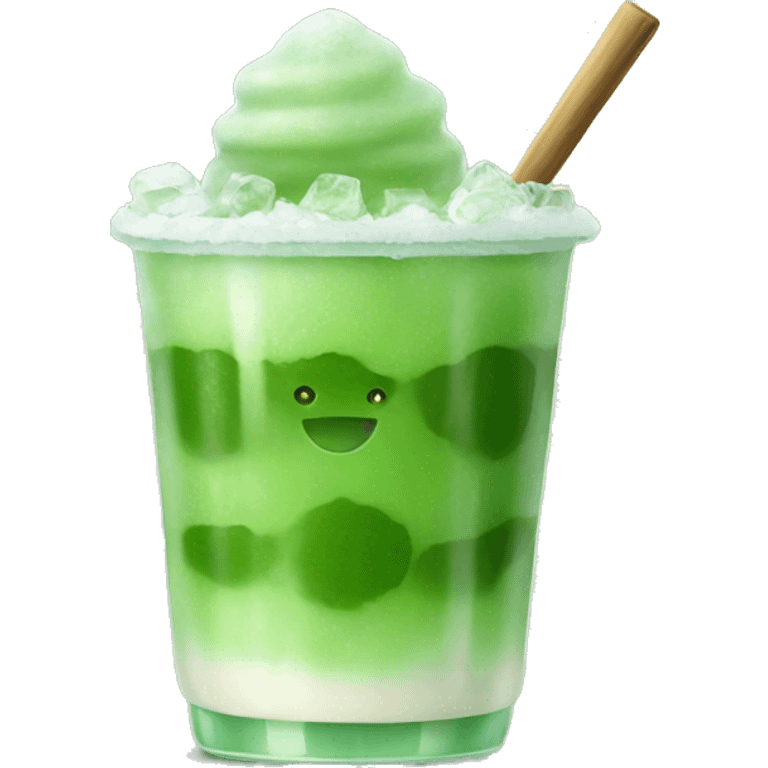 Iced matcha  emoji