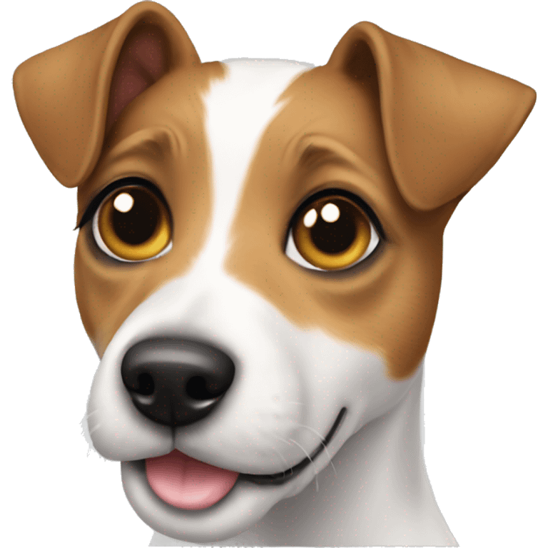 Girl Jack Russell Terrier emoji