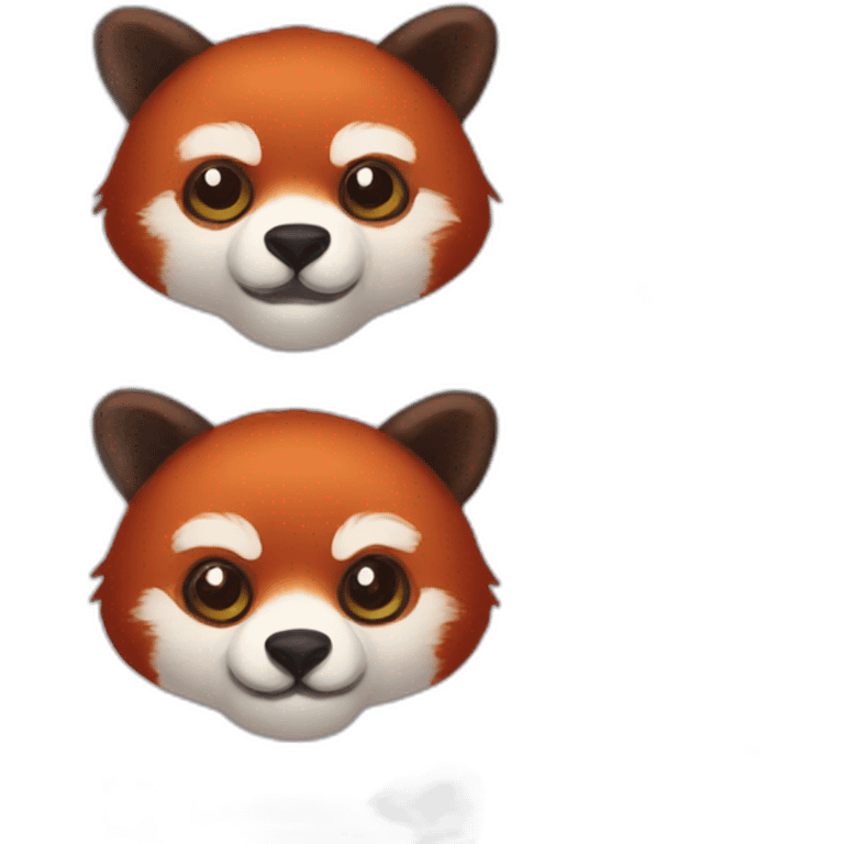 red panda head emoji