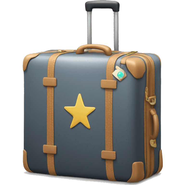 luggage with a star in the top right corner emoji