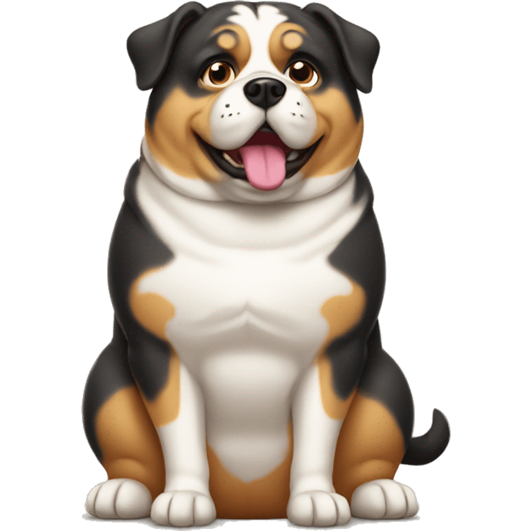 Fat dog  emoji