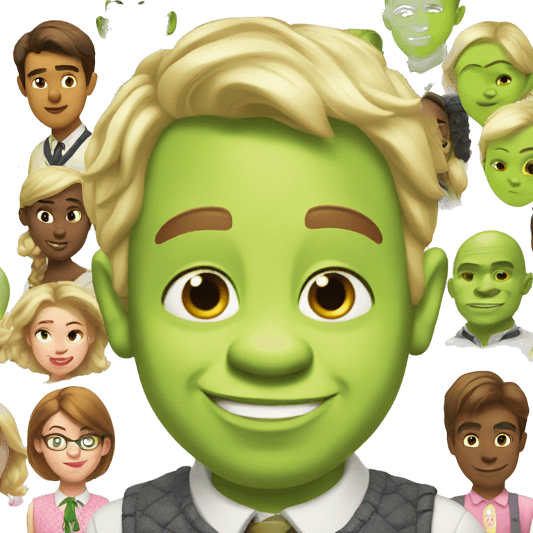 Preppy Shrek  emoji