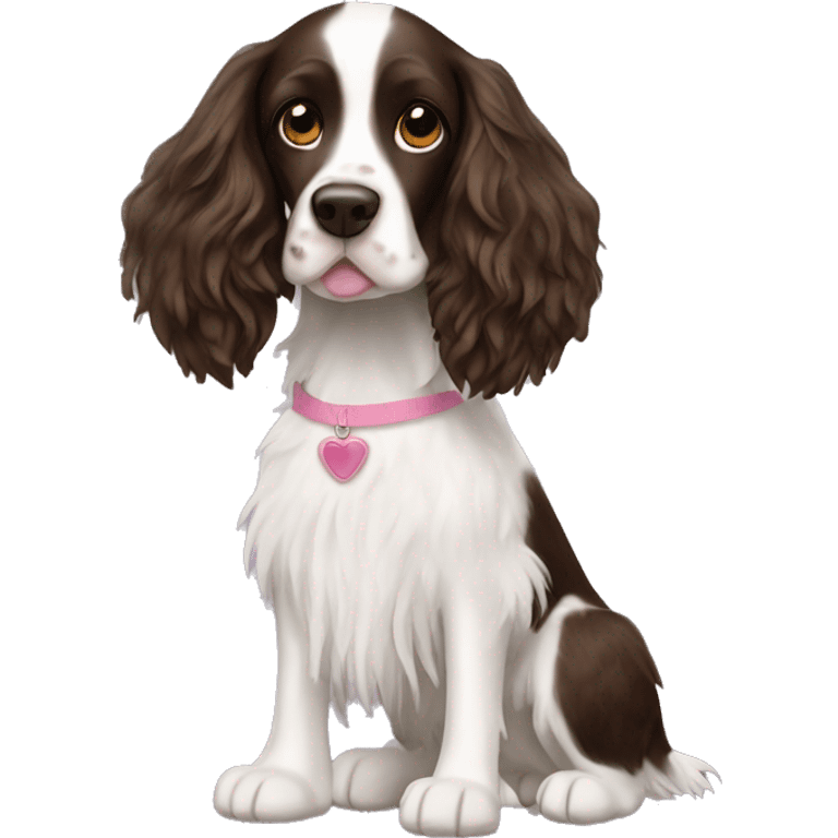 springer spaniel with tutu  emoji