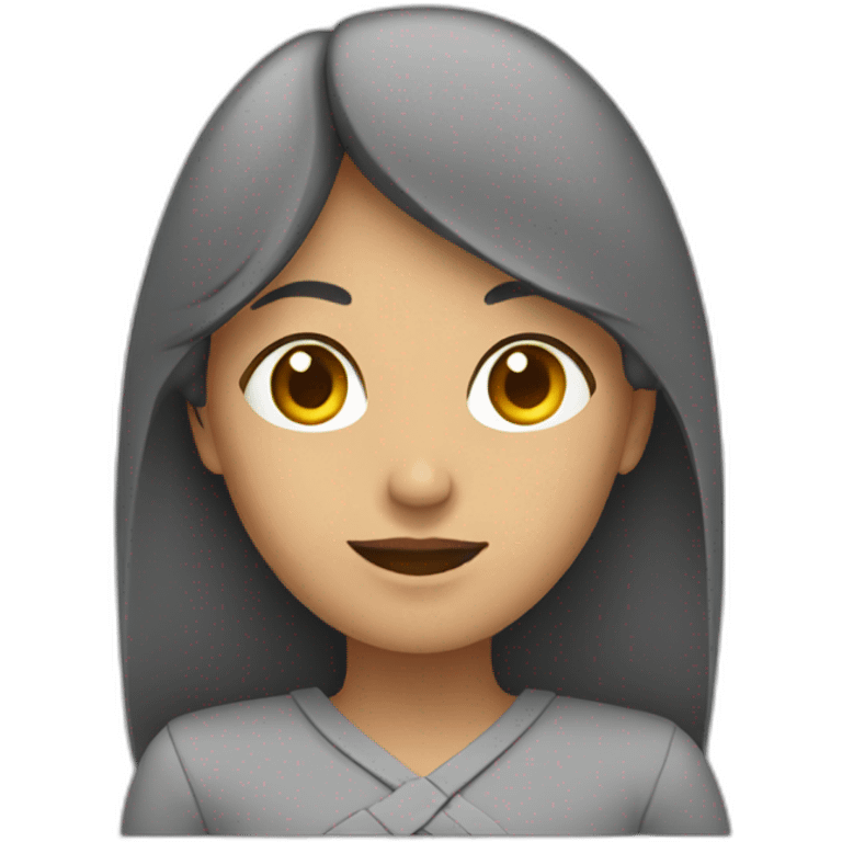 mujer contando emoji