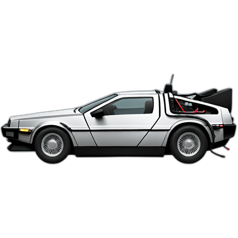 a DeLorean side view emoji