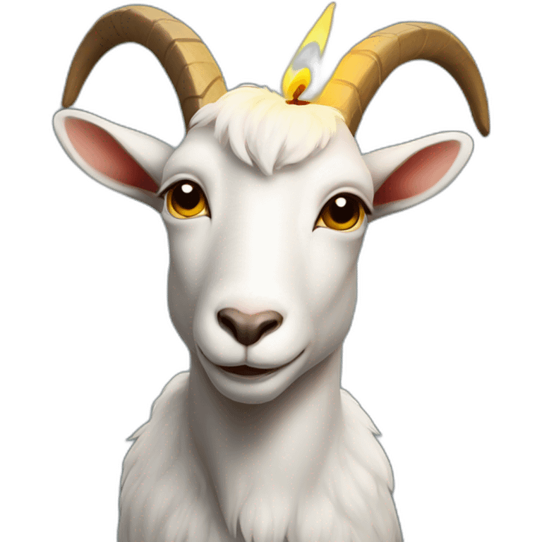 goat with candle in head emoji