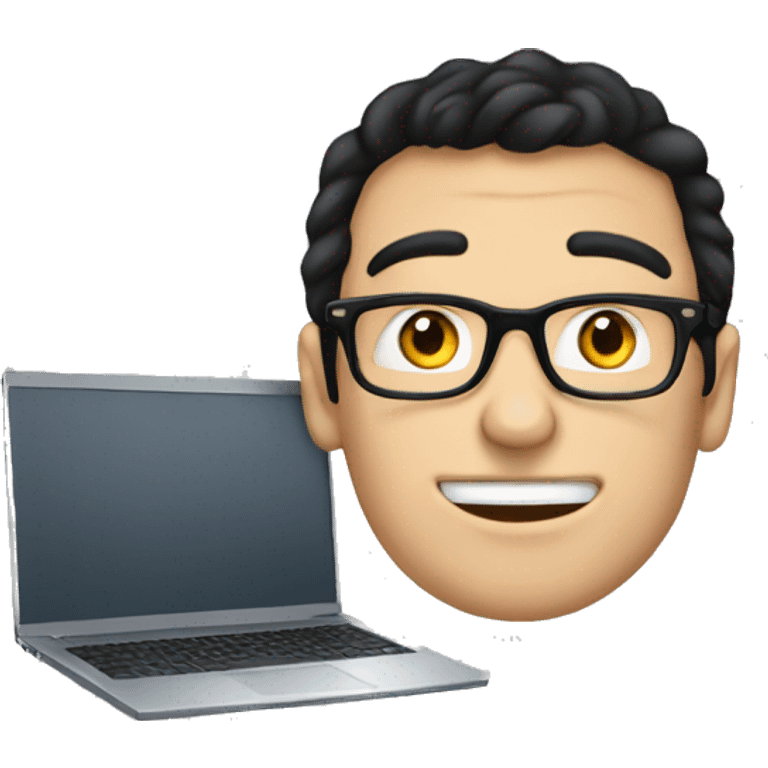 europe-glasses-blue-eyes-man-black-hair-with-laptop emoji