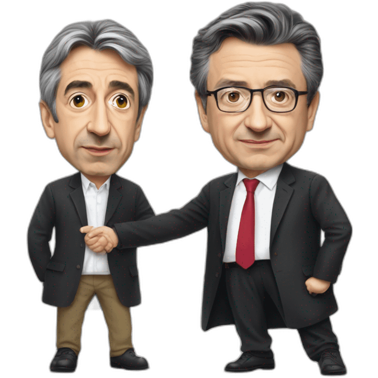 Éric Zemmour et Jean Luc mélanchon emoji