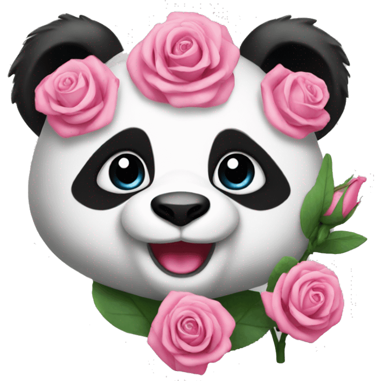 panda rose  emoji