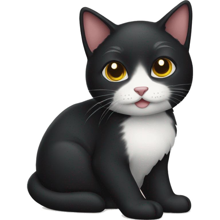 cute black cat emoji