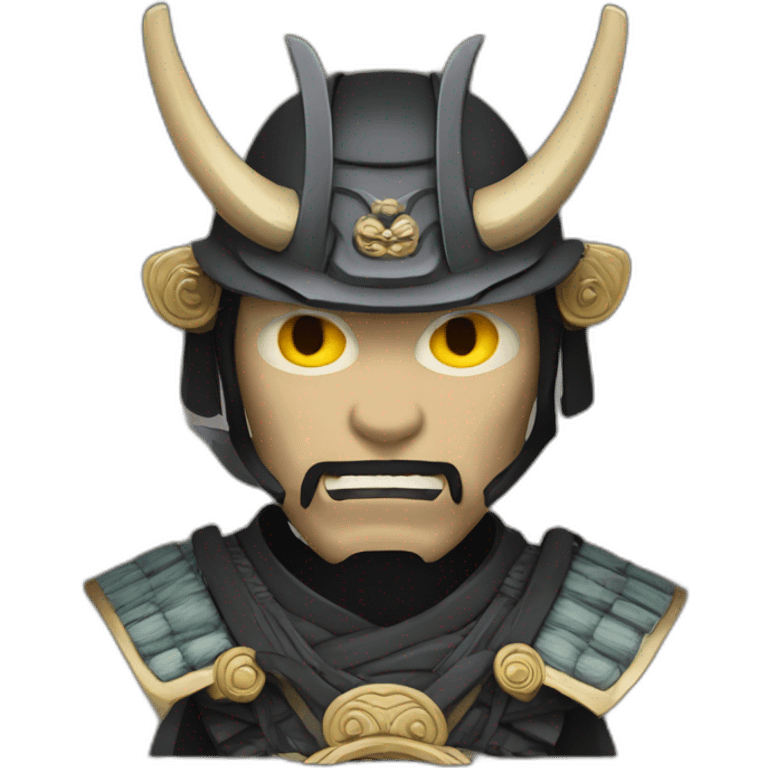 Samurai avec Masque oni emoji