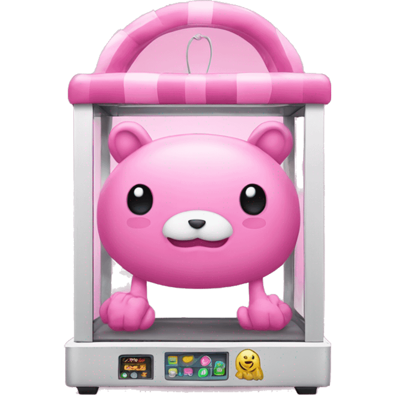 a pink claw machine  emoji