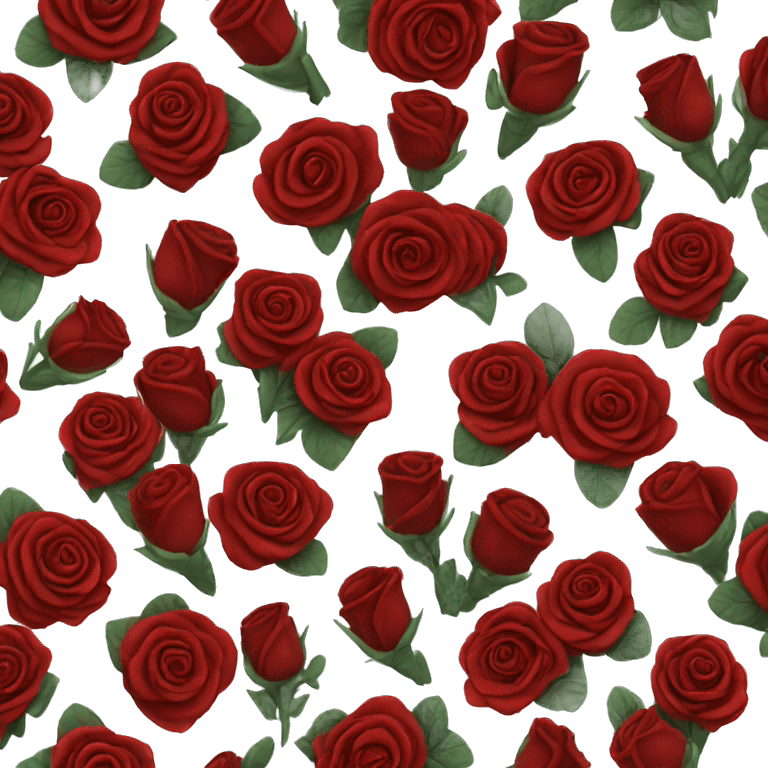 Black and red roses  emoji