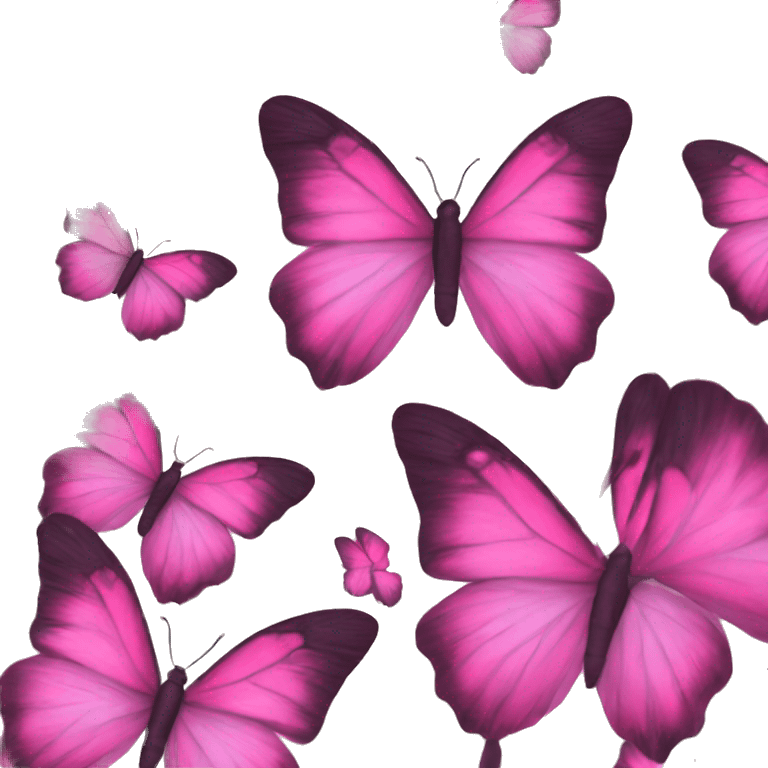 Mariposa rosa emoji