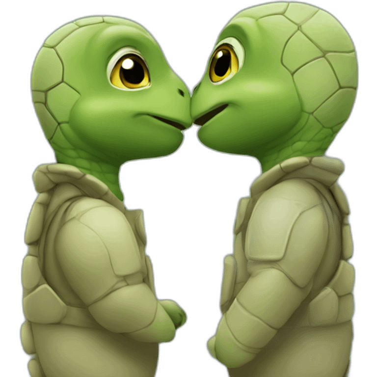 turtle kiss emoji