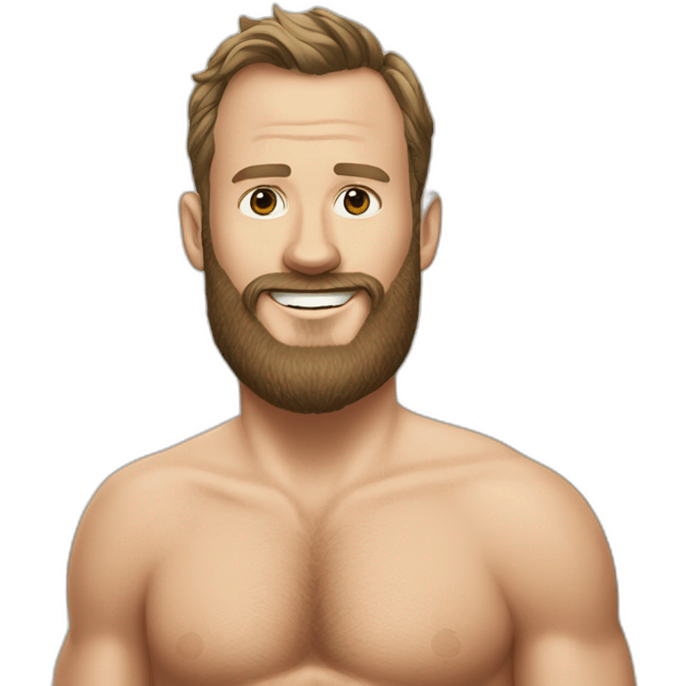 Jonathan Toews as beach bum with beard emoji