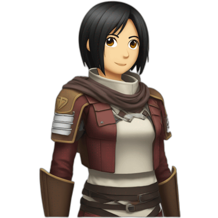 mikasa ackerman give kiss emoji