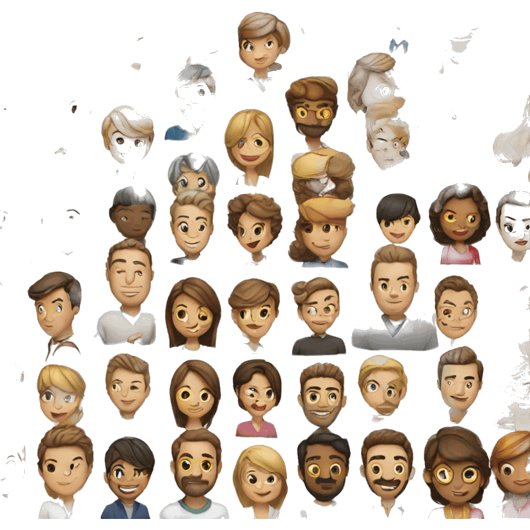 List of people present at an event emoji