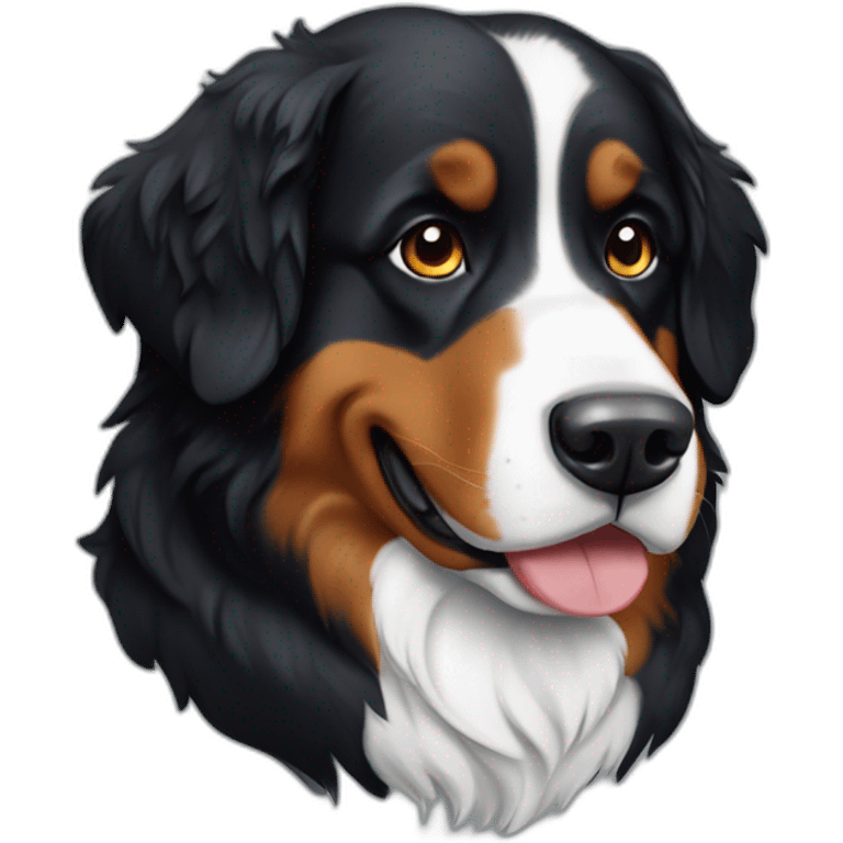 Bernese Mountain Dog bone emoji