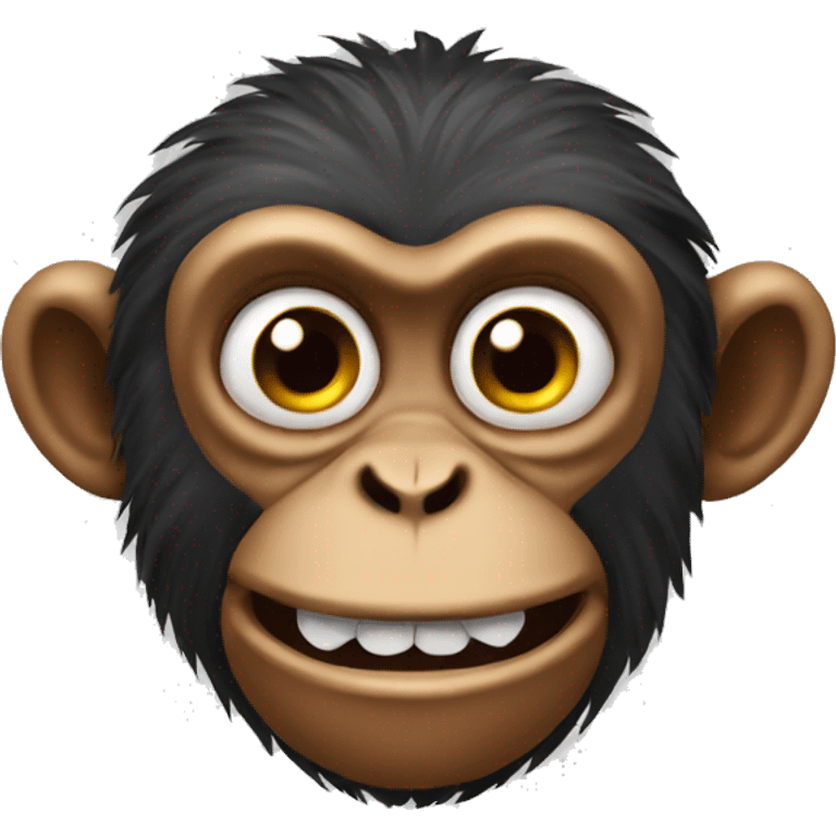 Crazy monkey emoji