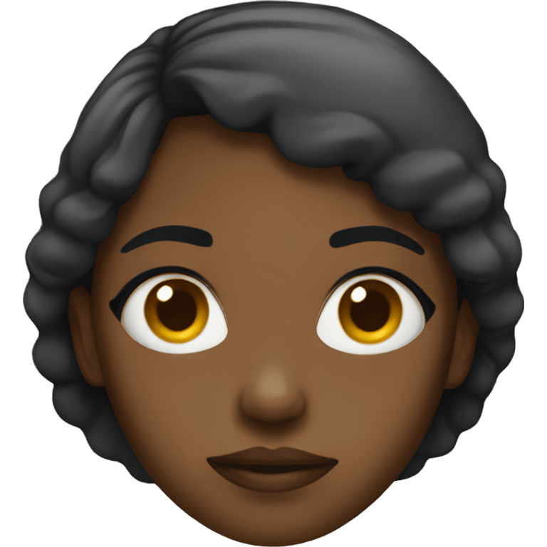 black girl super sad emoji