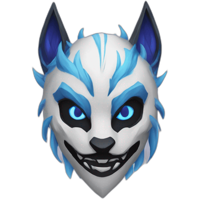 Kindred from League of Legends mask emoji