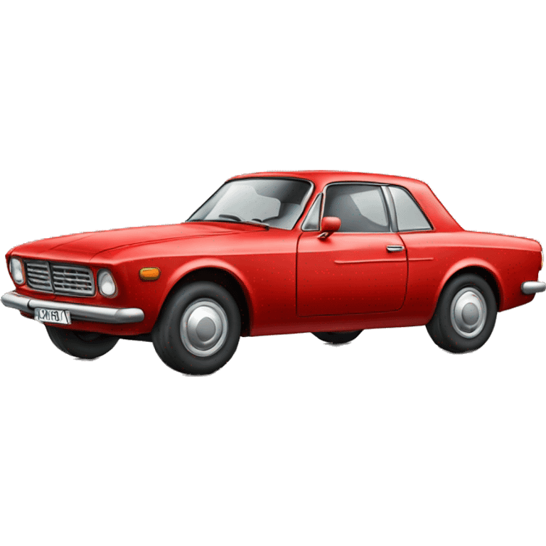 Red oldtimer car emoji