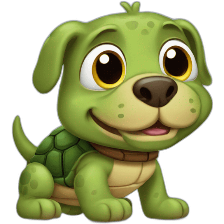 Cartoon turtledog  emoji