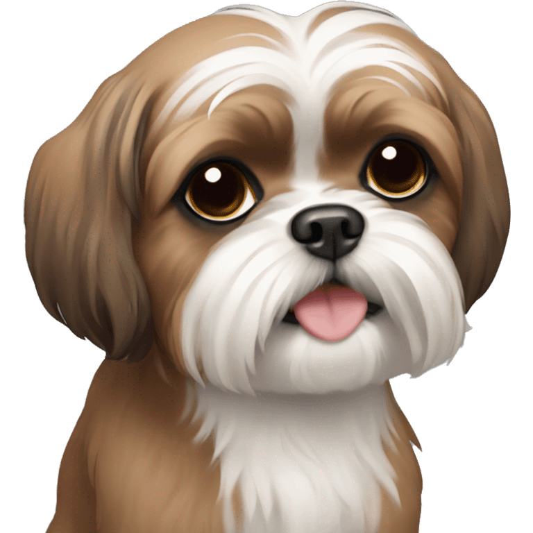 brown shih tzu emoji