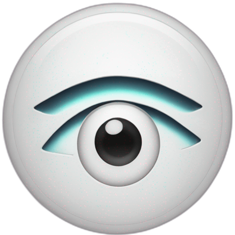 one eye and logo wifi emoji