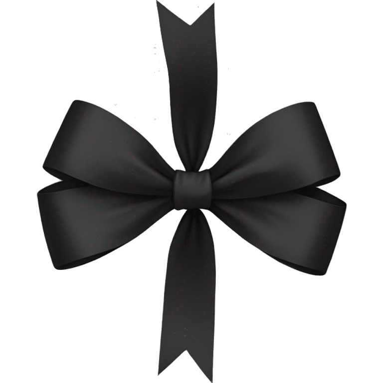 Black bow emoji