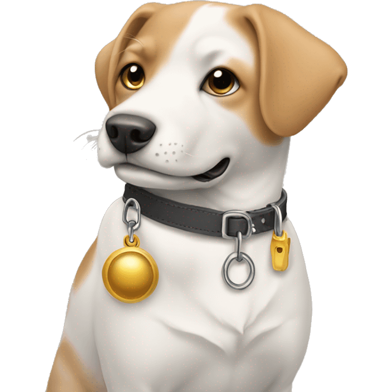 Collar with bell and leash emoji