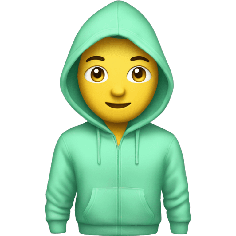 Mint green hoodie emoji