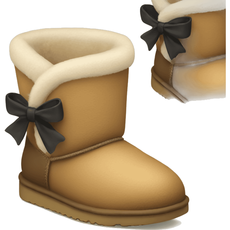 mini uggs with bows on back emoji