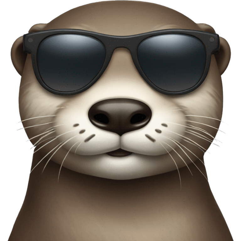 otter wearing sunglasses emoji