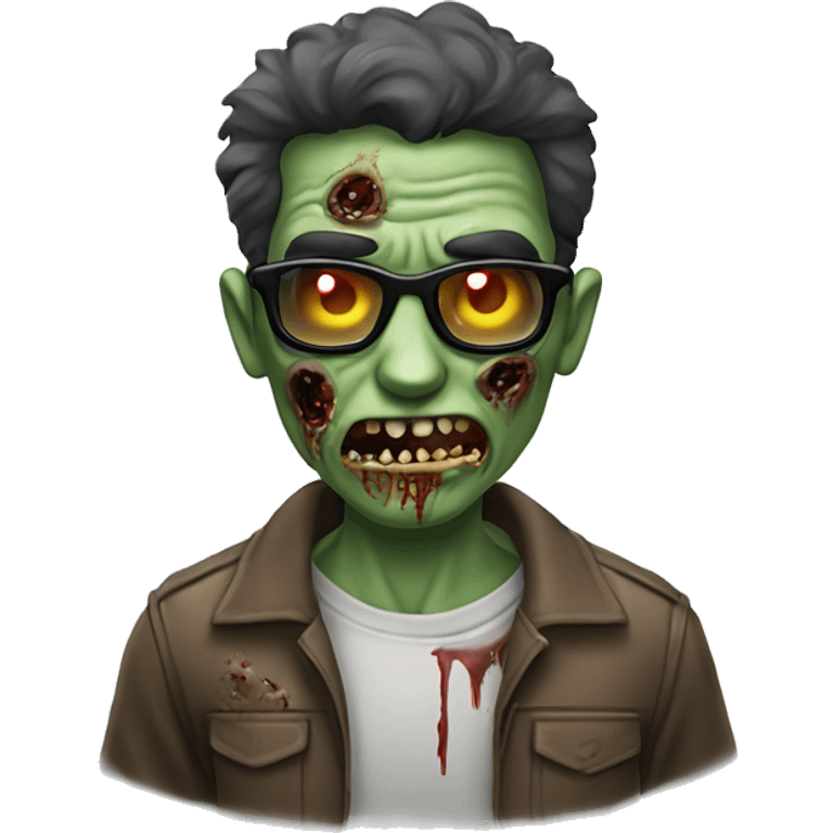 zombie con gafas emoji