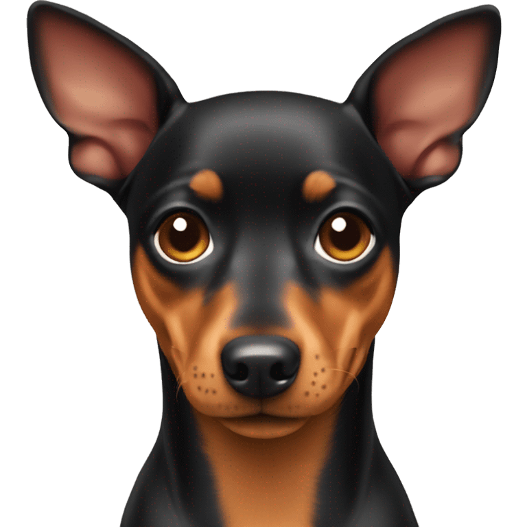 Miniature pinscher dog emoji