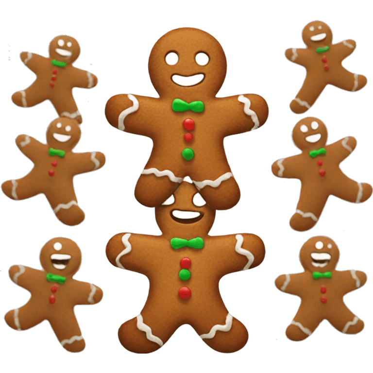 Gingerbread man emoji