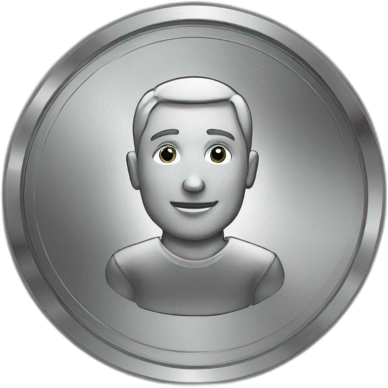 Coin with man emoji