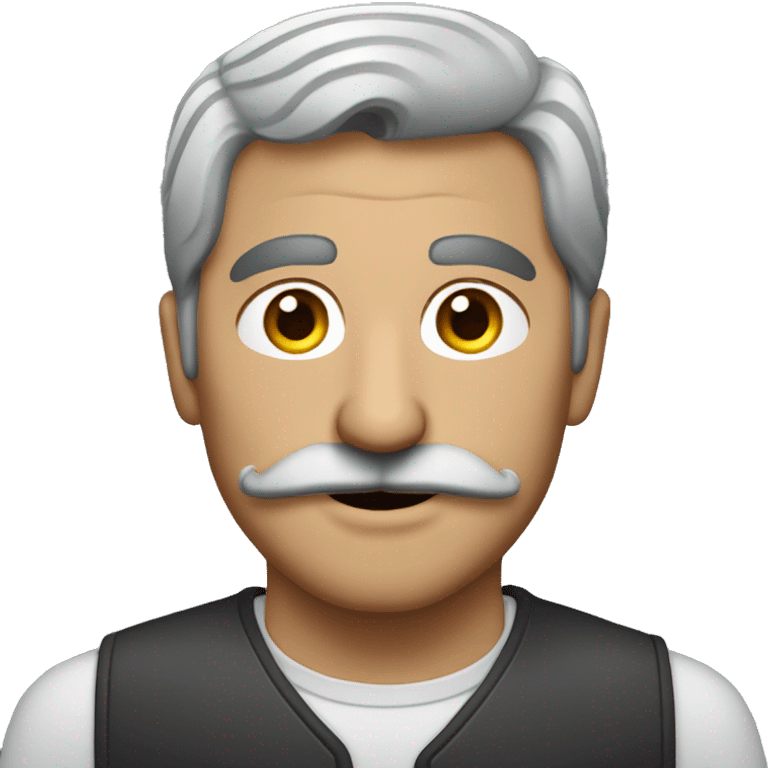 semi-gray-haired Armenian with a mustache emoji