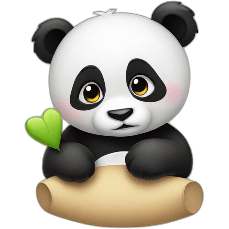 Panda saying “I miss you” emoji