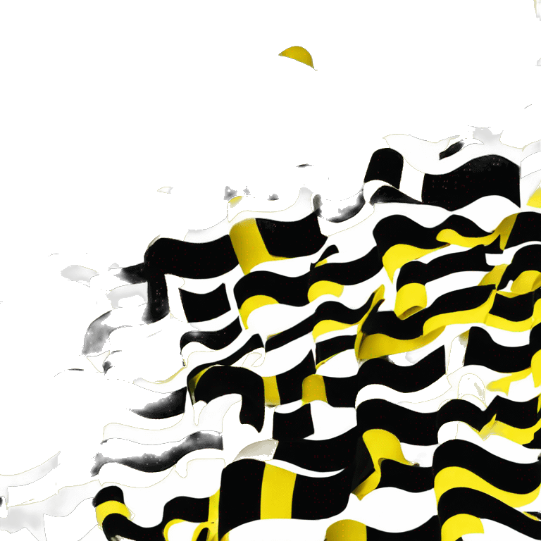 Black yellow white flag emoji